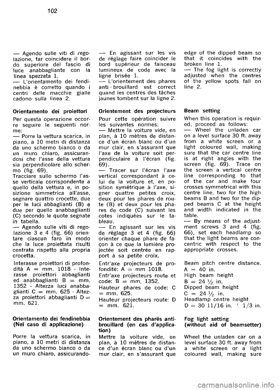 FERRARI 330 GT 1964 Owners Manual FERRARI 330 GT 1964 Owners Manual