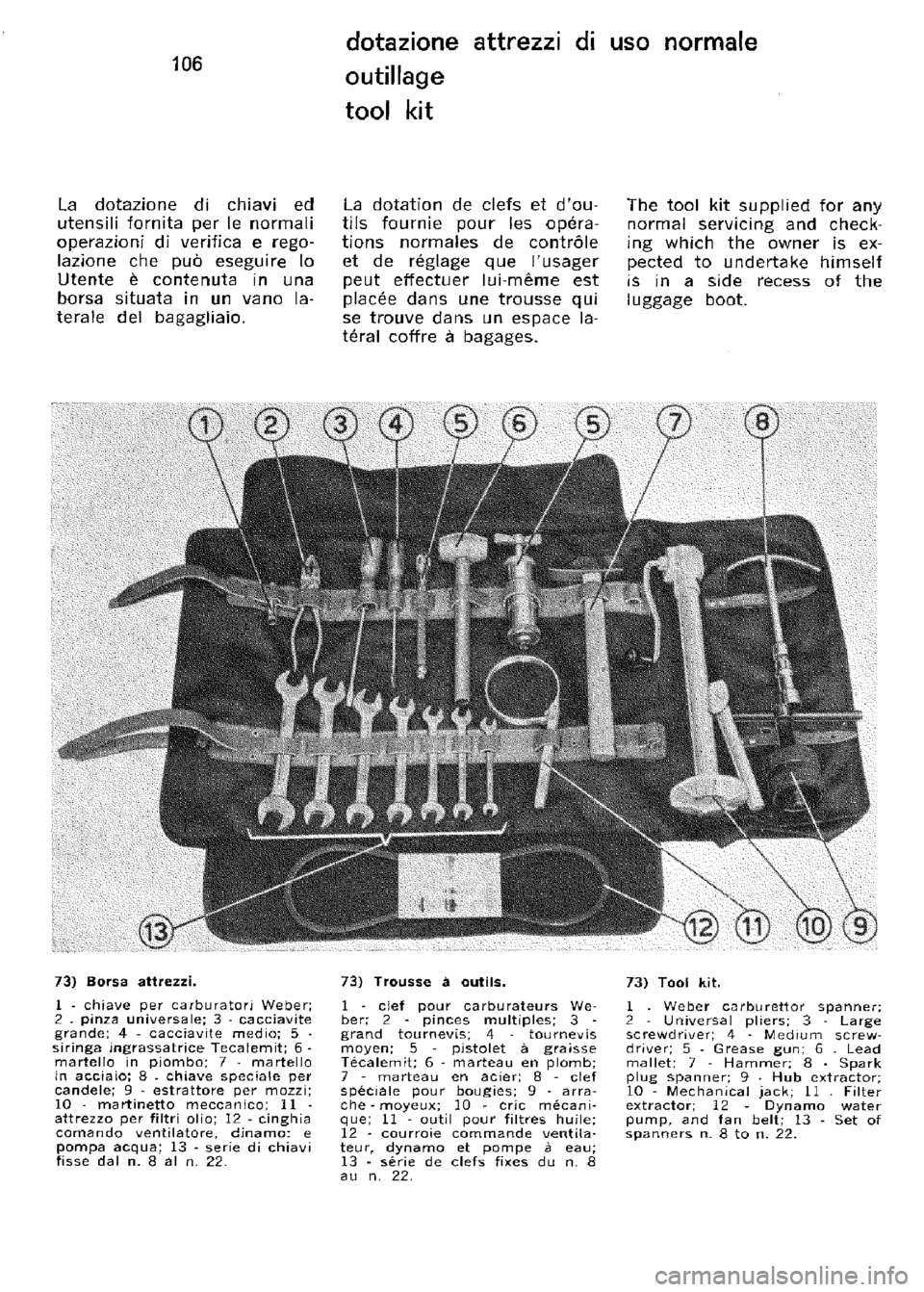 FERRARI 330 GT 1964 Owners Manual FERRARI 330 GT 1964 Owners Manual