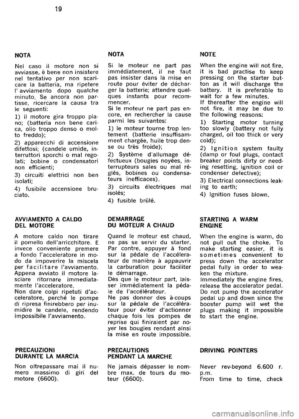 FERRARI 330 GT 1964 Owners Manual FERRARI 330 GT 1964 Owners Manual