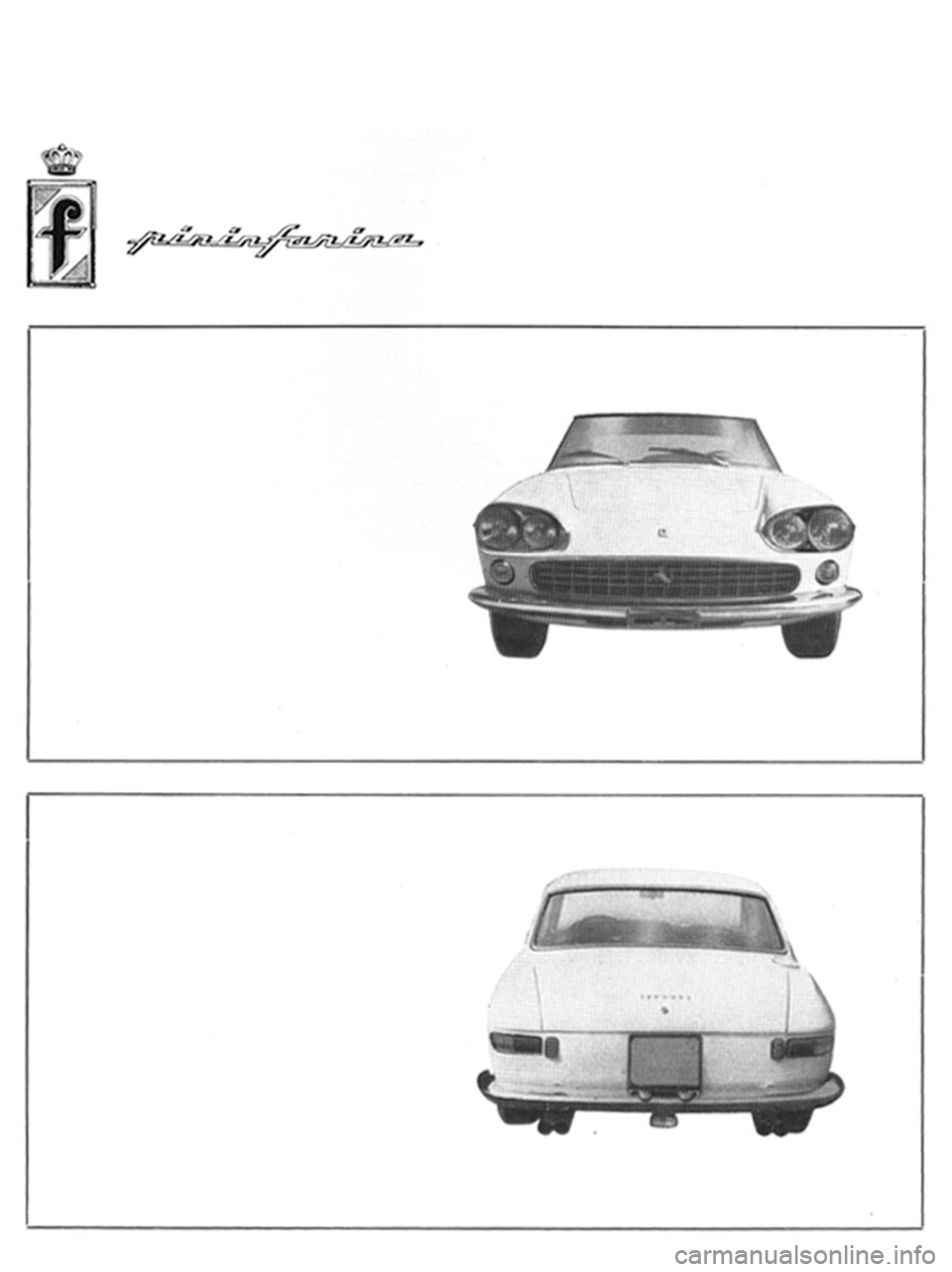 FERRARI 330 GT 1964 Owners Manual FERRARI 330 GT 1964 Owners Manual