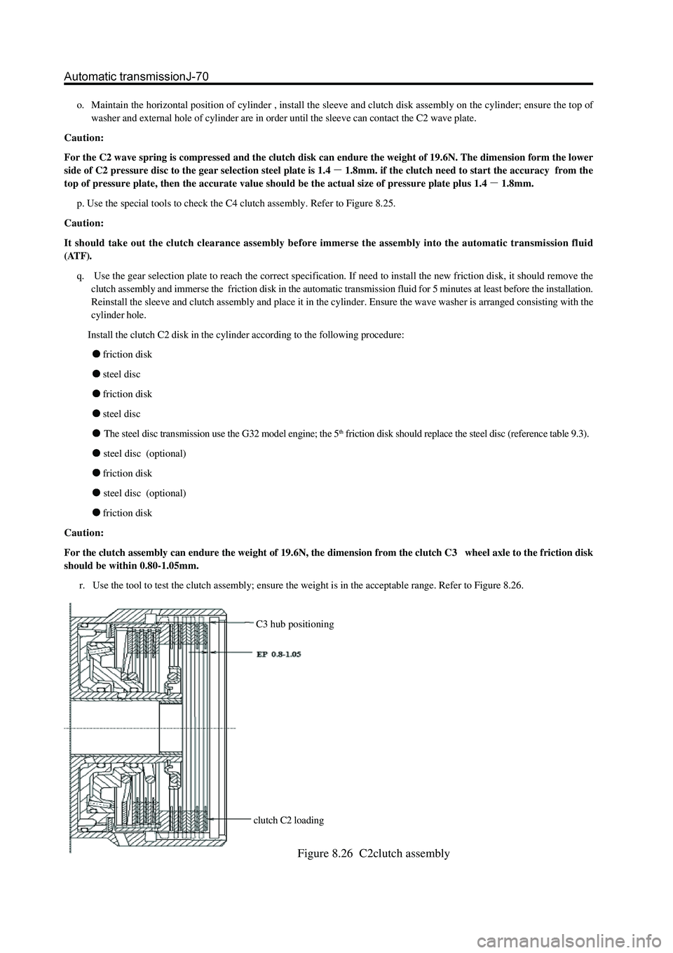 GREAT WALL HOVER 2006 Service Repair Manual o. Maintain the horizontal position of cylinder , install the sleeve and clutch disk assembly on the cylinder; ensure the top of
washer and external hole of cylinder are in order until the sleeve can GREAT WALL HOVER 2006 Service Repair Manual o. Maintain the horizontal position of cylinder , install the sleeve and clutch disk assembly on the cylinder; ensure the top of
washer and external hole of cylinder are in order until the sleeve can