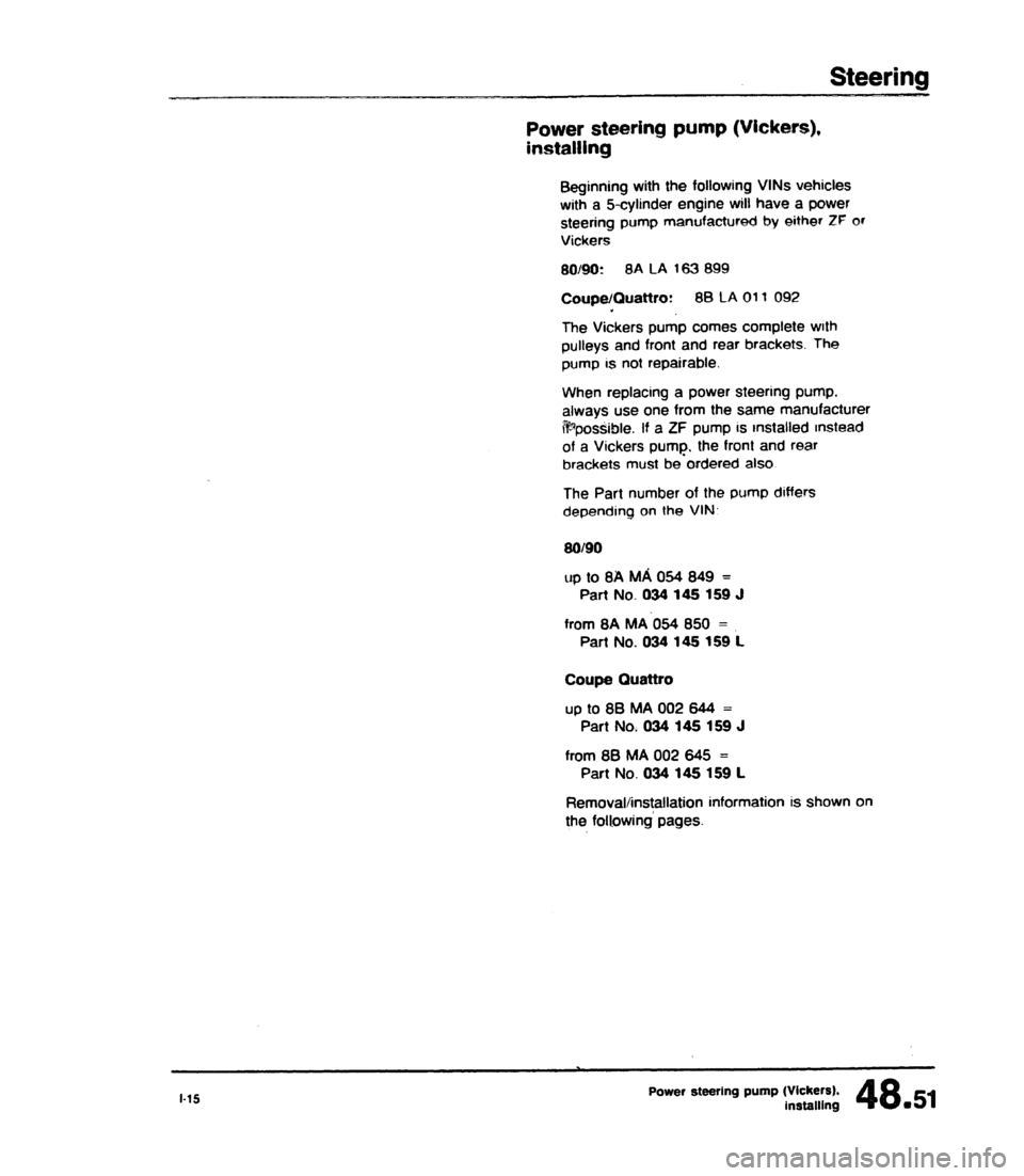 AUDI 80 90 COUPE 1988  Service Repair Manual 