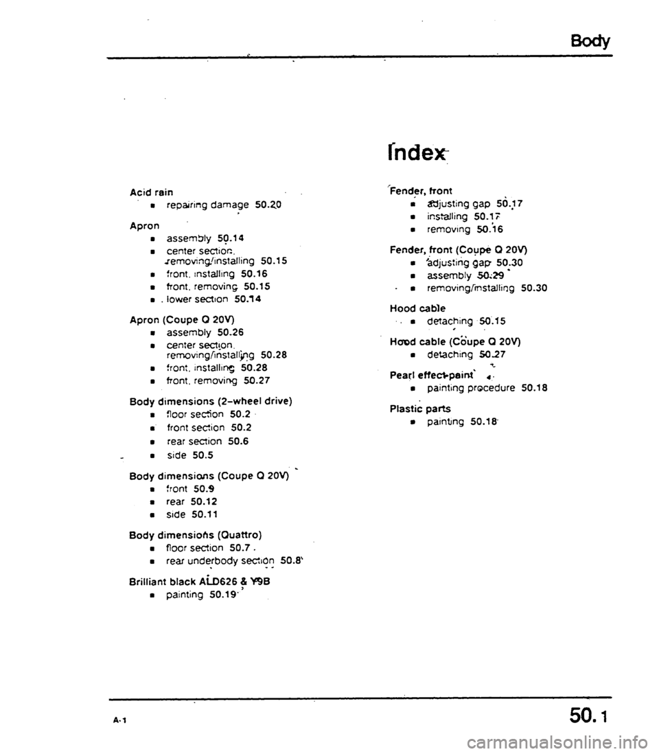 AUDI 80 90 COUPE 1988  Service Repair Manual 