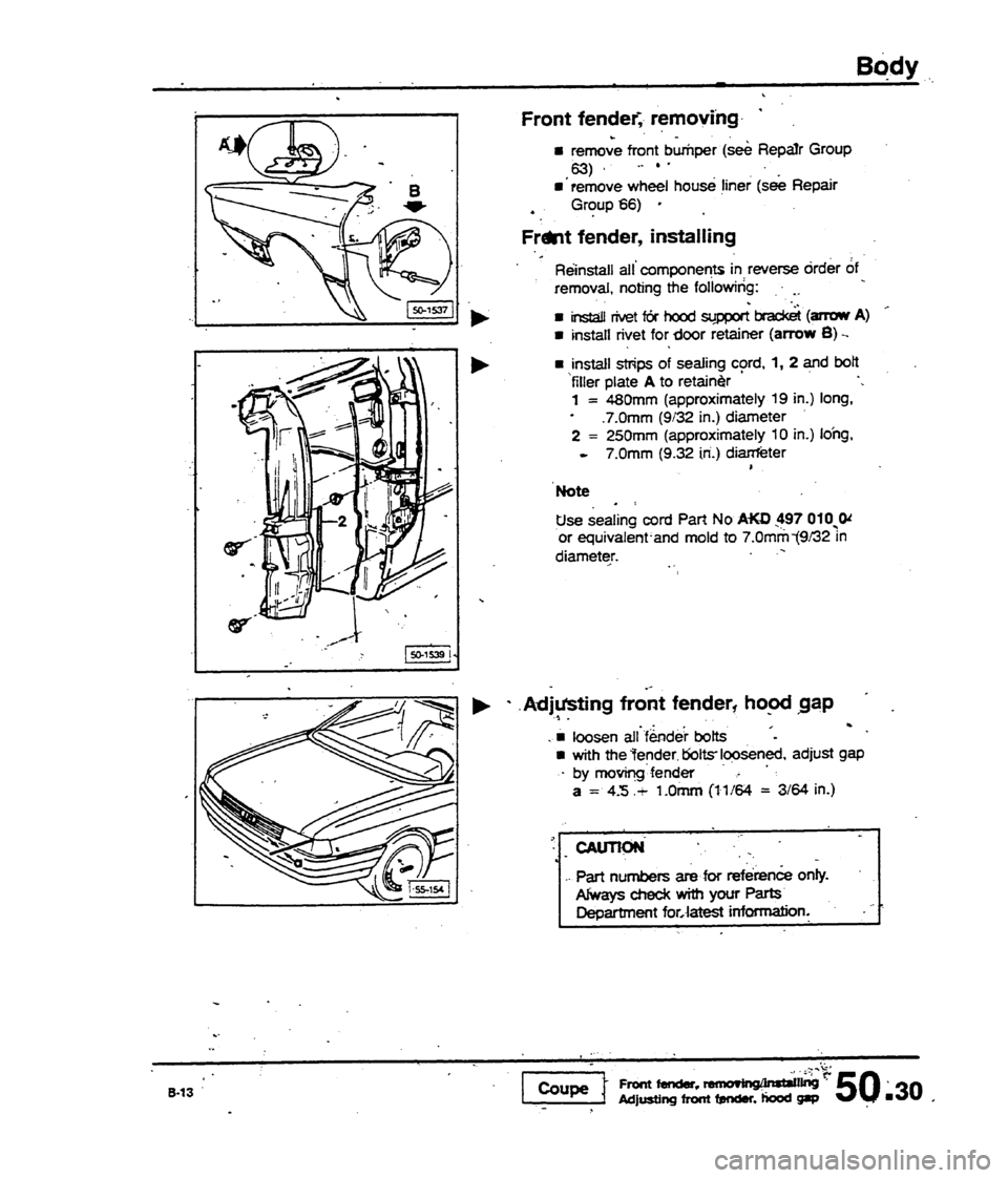 AUDI 80 90 COUPE 1988 Service Repair Manual AUDI 80 90 COUPE 1988 Service Repair Manual