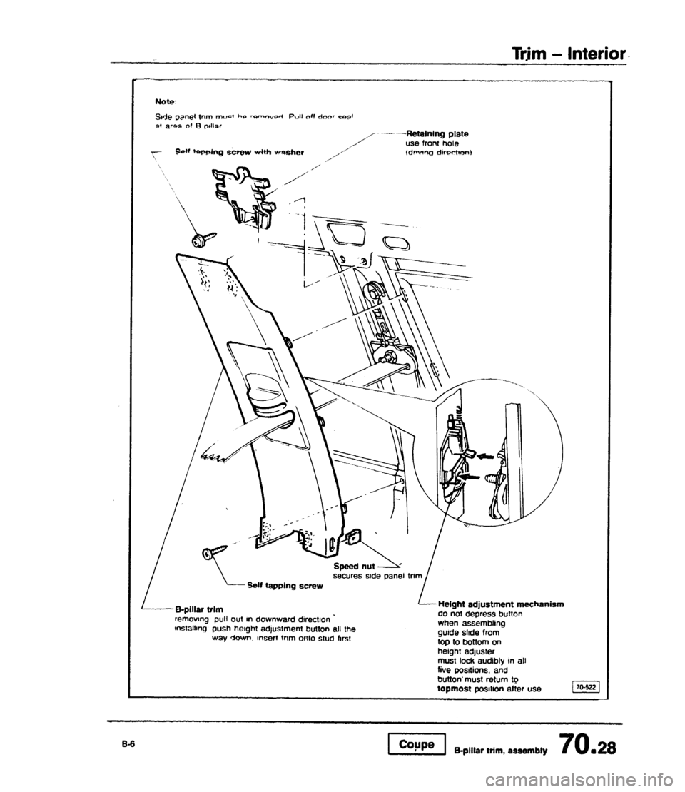AUDI 80 90 COUPE 1988  Service Repair Manual 