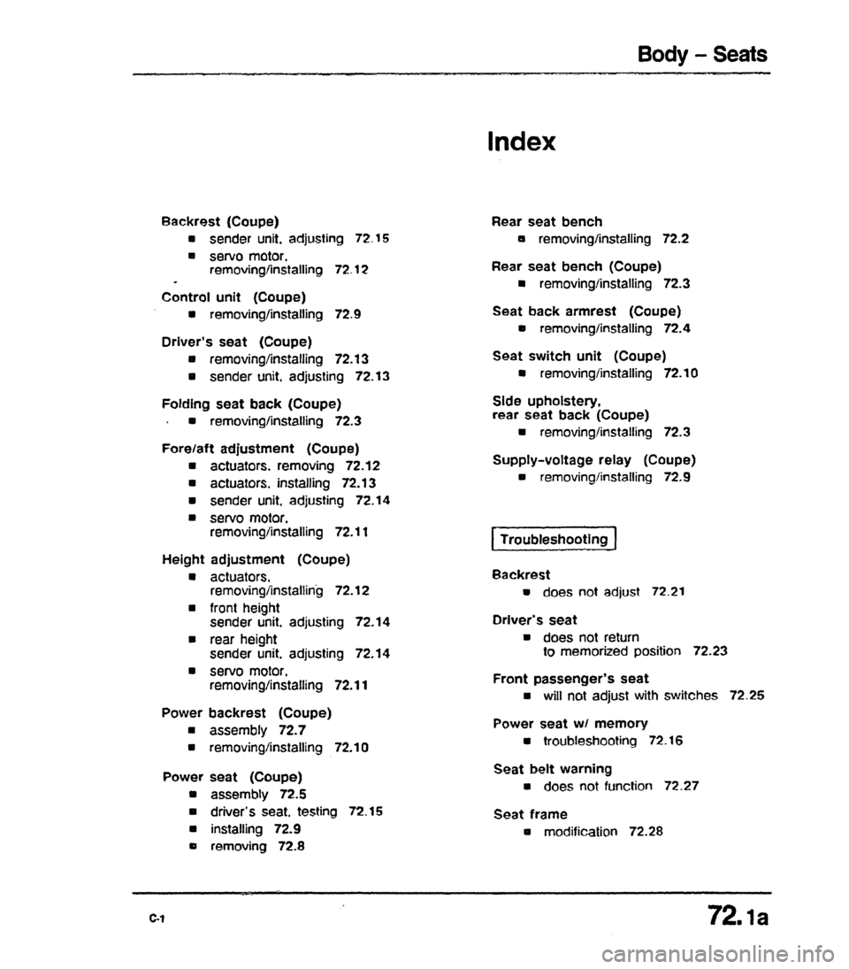 AUDI 80 90 COUPE 1988  Service Repair Manual 