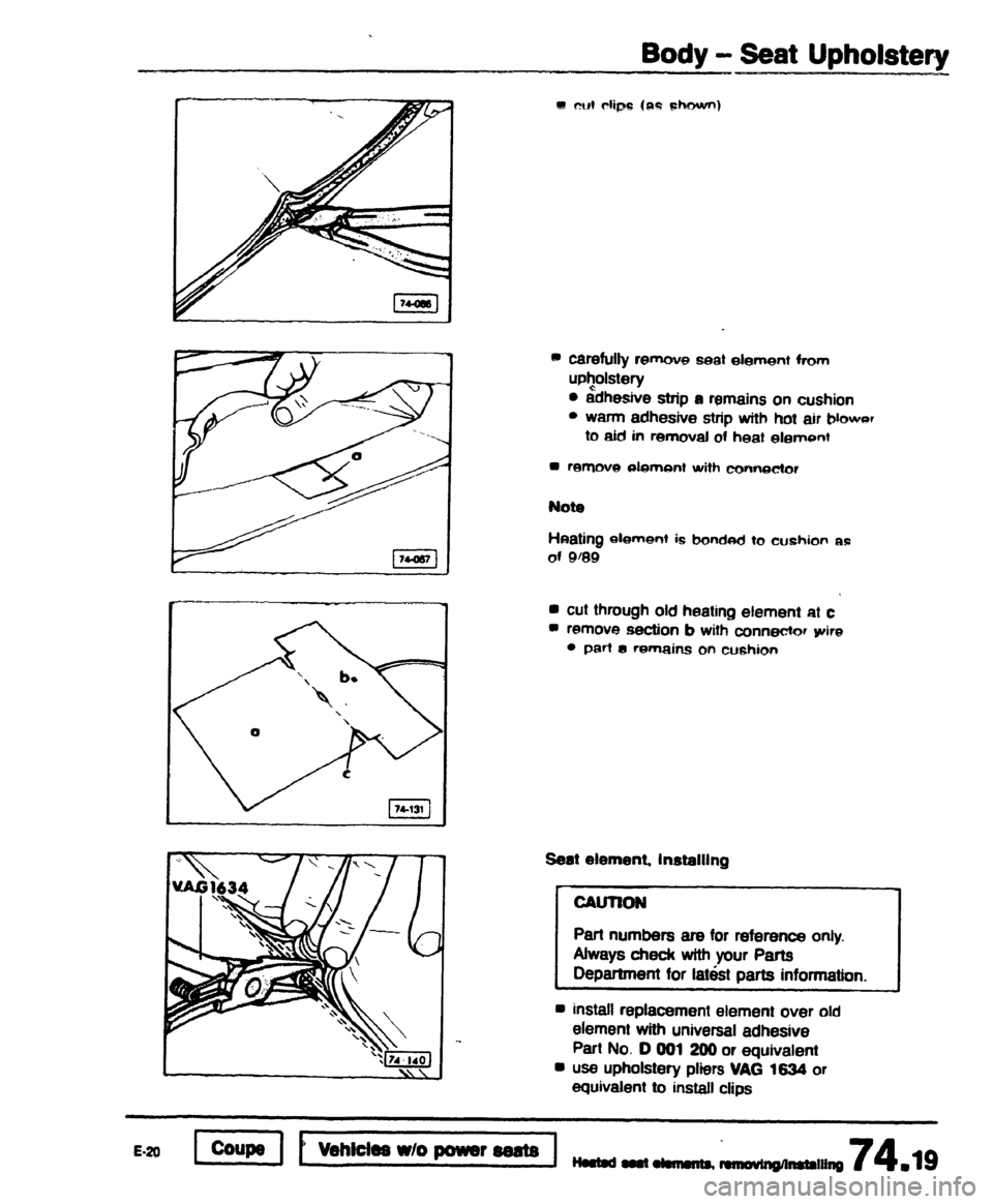AUDI 80 90 COUPE 1988  Service Repair Manual 