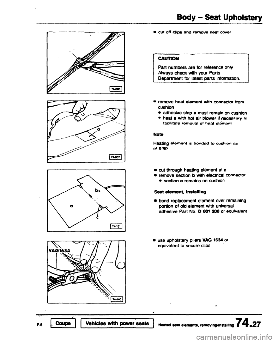 AUDI 80 90 COUPE 1988  Service Repair Manual 