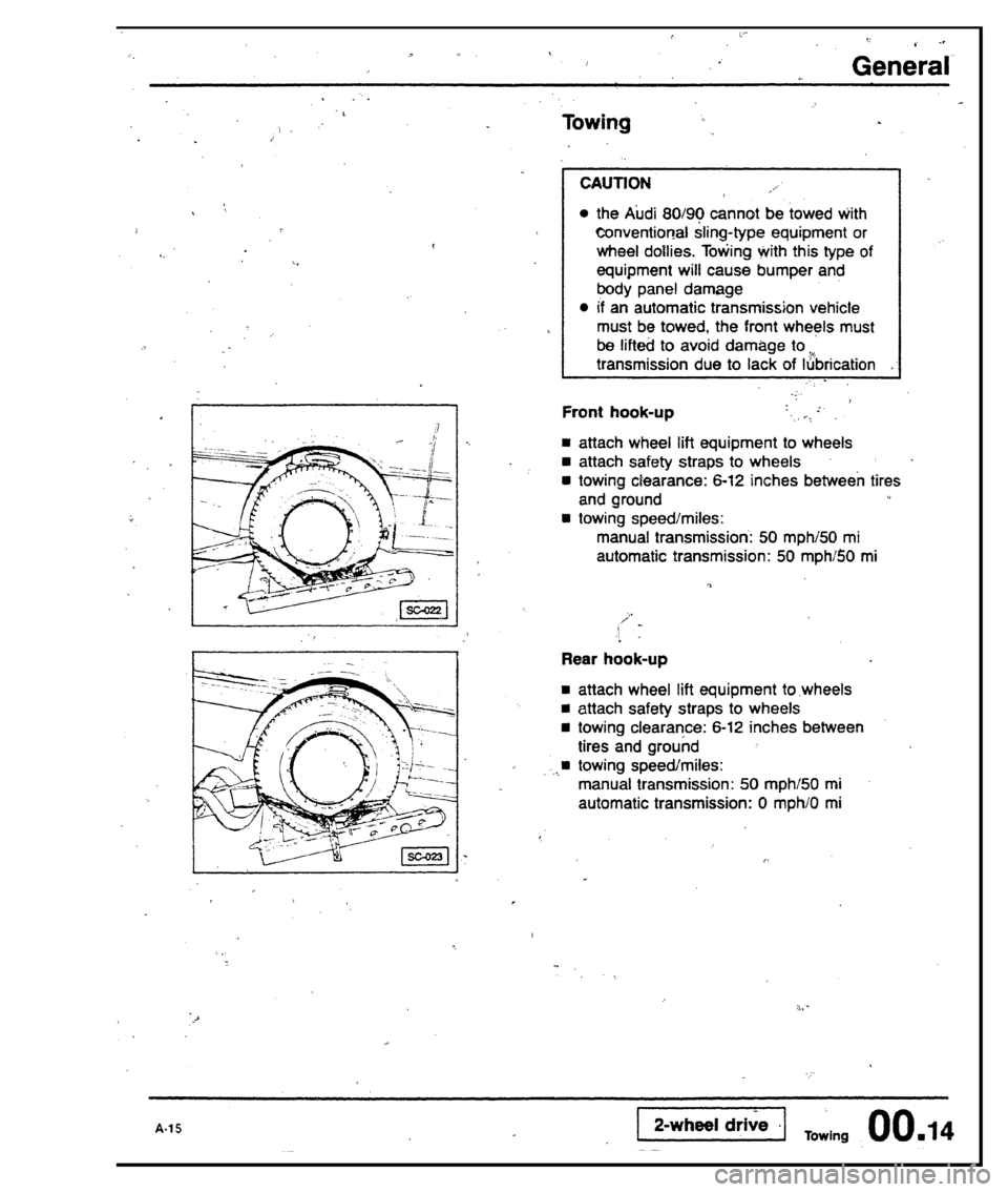 AUDI 80 90 COUPE 1988  Service Owners Manual 