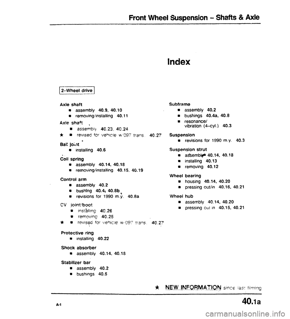 AUDI 80 90 COUPE 1988  Service Repair Manual 