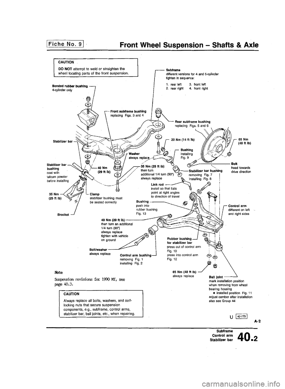 AUDI 80 90 COUPE 1988  Service Repair Manual 