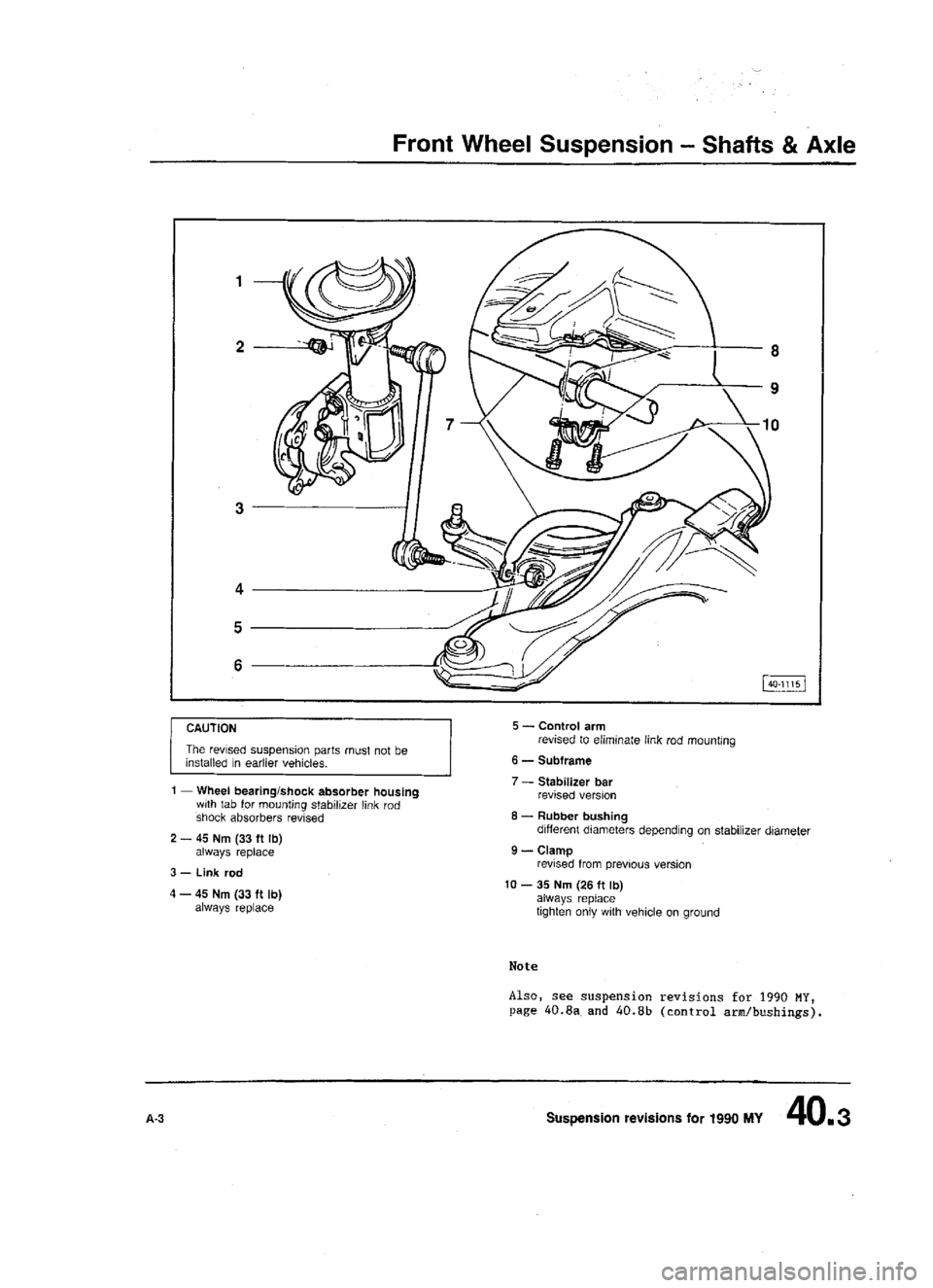 AUDI 80 90 COUPE 1988  Service Repair Manual 