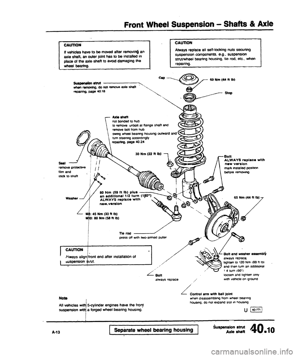 AUDI 80 90 COUPE 1988  Service Repair Manual 