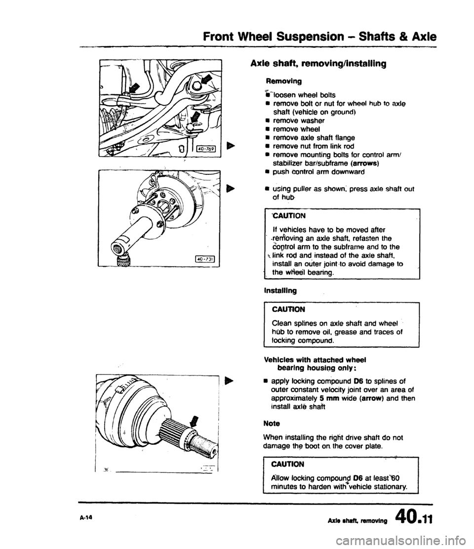 AUDI 80 90 COUPE 1988  Service Repair Manual 