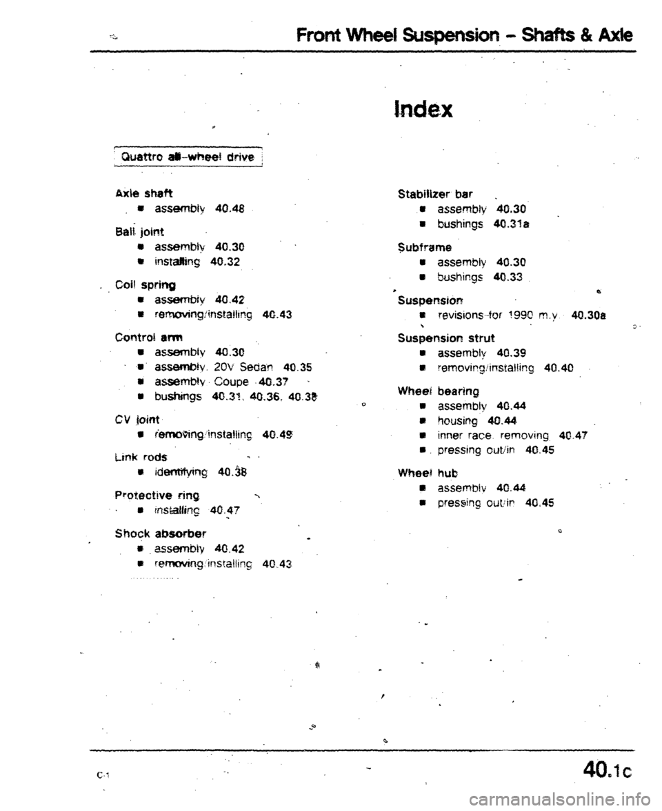AUDI 80 90 COUPE 1988 Service Repair Manual AUDI 80 90 COUPE 1988 Service Repair Manual