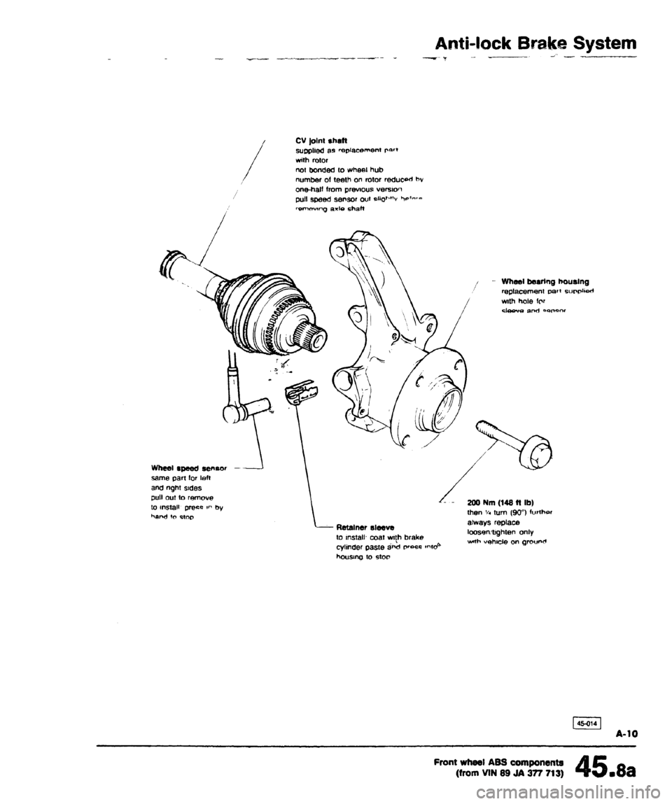 AUDI 80 90 COUPE 1988  Service Repair Manual 
