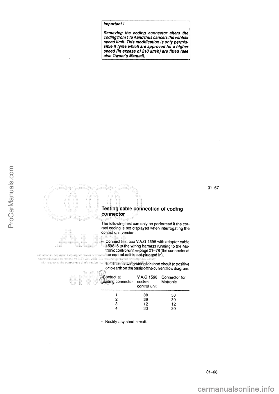 AUDI 80 1992 Owners Guide ProCarManuals.com AUDI 80 1992 Owners Guide ProCarManuals.com