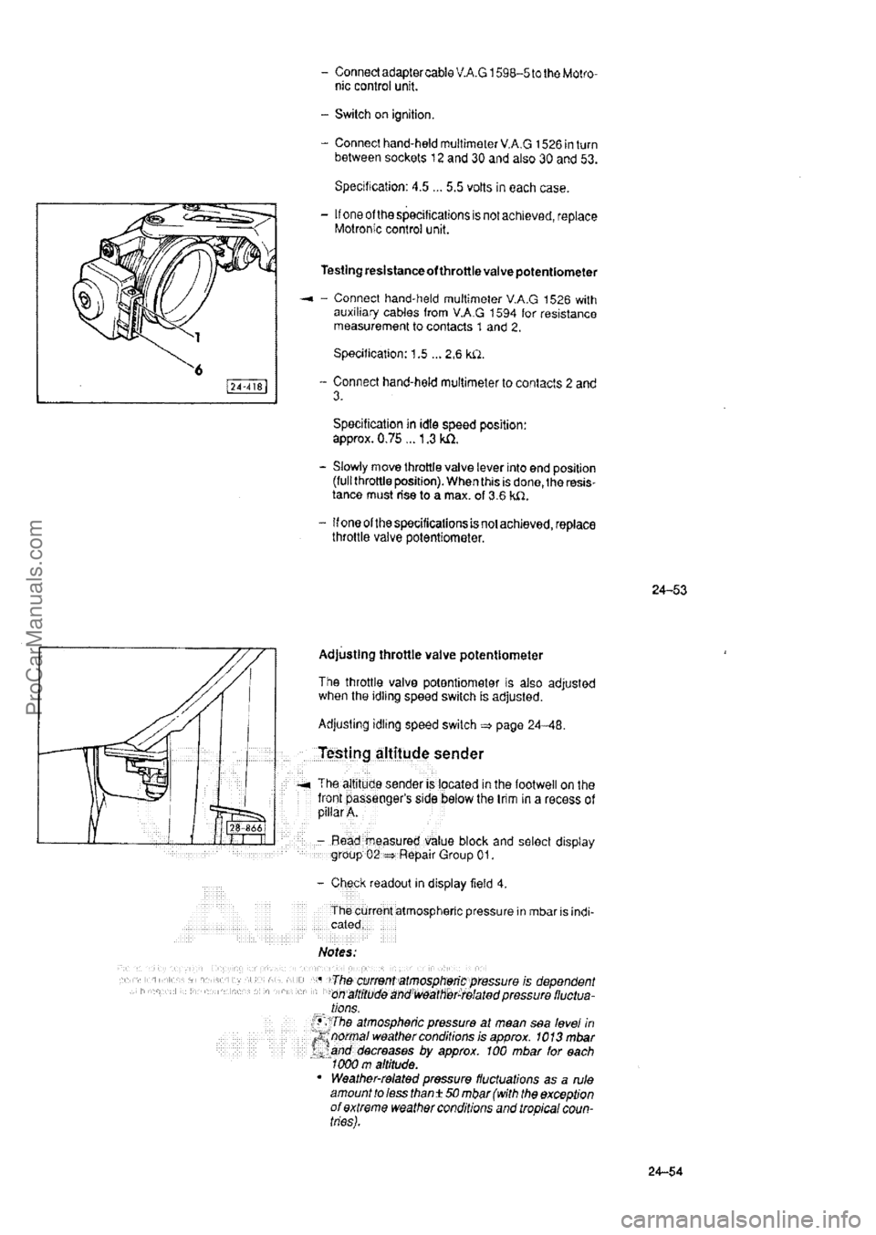 AUDI 80 1992 Manual PDF ProCarManuals.com AUDI 80 1992 Manual PDF ProCarManuals.com