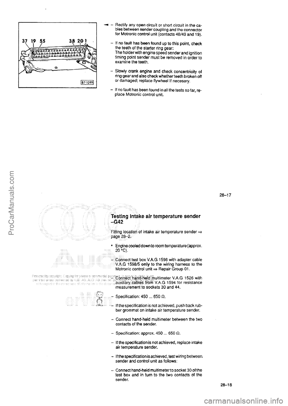 AUDI 80 1992 Owners Manual ProCarManuals.com AUDI 80 1992 Owners Manual ProCarManuals.com