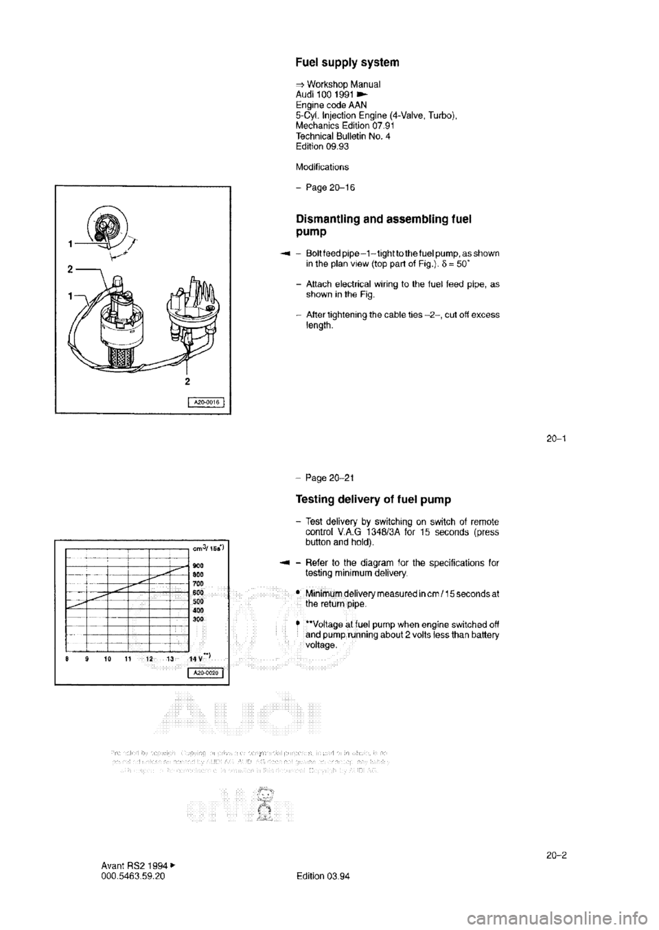 AUDI RS2 1994 Owners Guide 