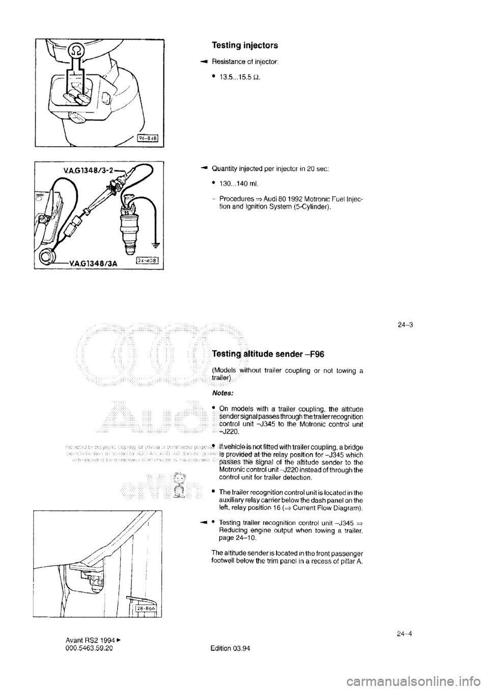 AUDI RS2 1994 Owners Guide 