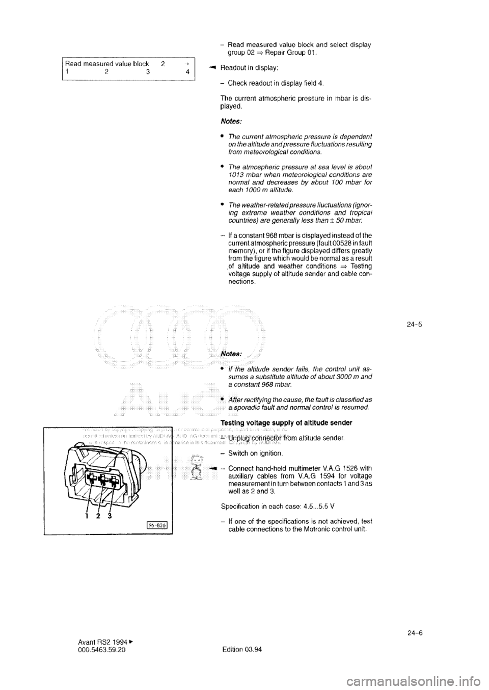 AUDI RS2 1994 Owners Guide 