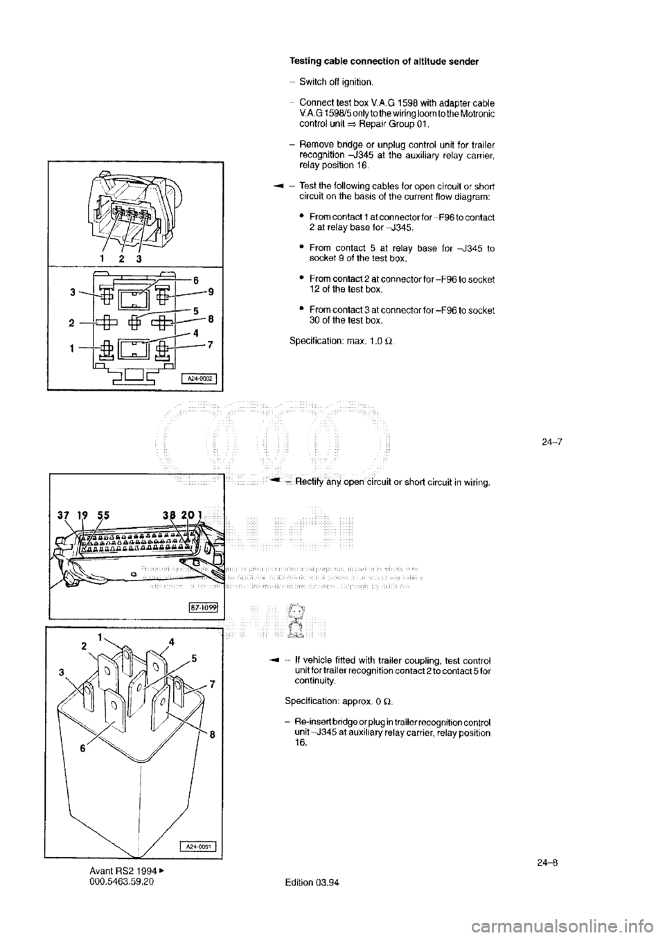 AUDI RS2 1994 Owners Guide 