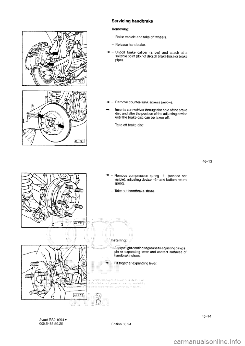AUDI RS2 1994 Manual PDF 
