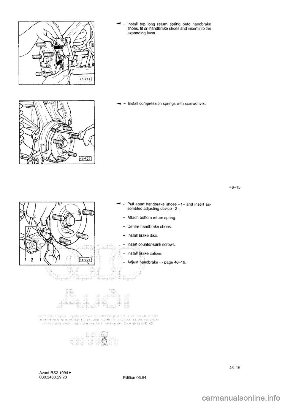 AUDI RS2 1994 Manual PDF 