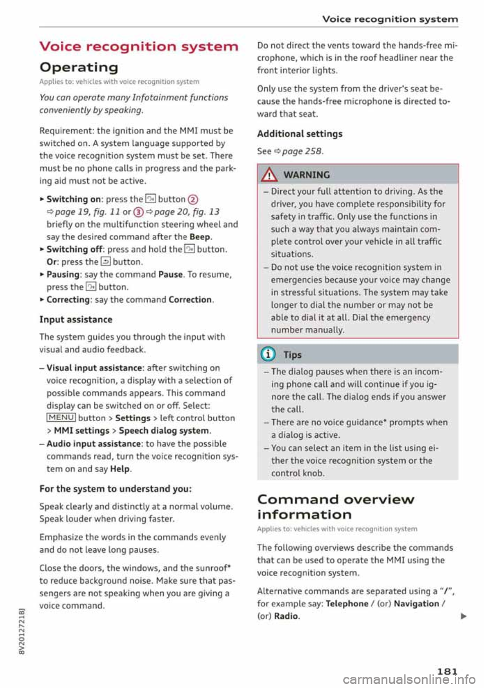 AUDI A3 SEDAN 2019  Owners Manual 
