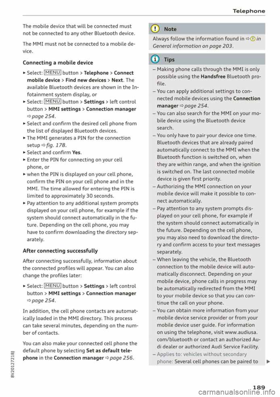 AUDI A3 SEDAN 2019  Owners Manual 