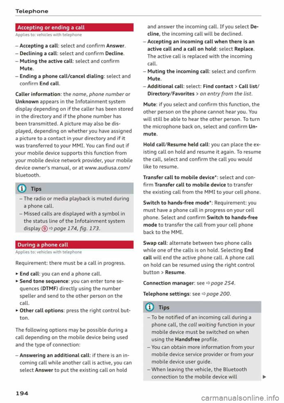AUDI A3 SEDAN 2019  Owners Manual 