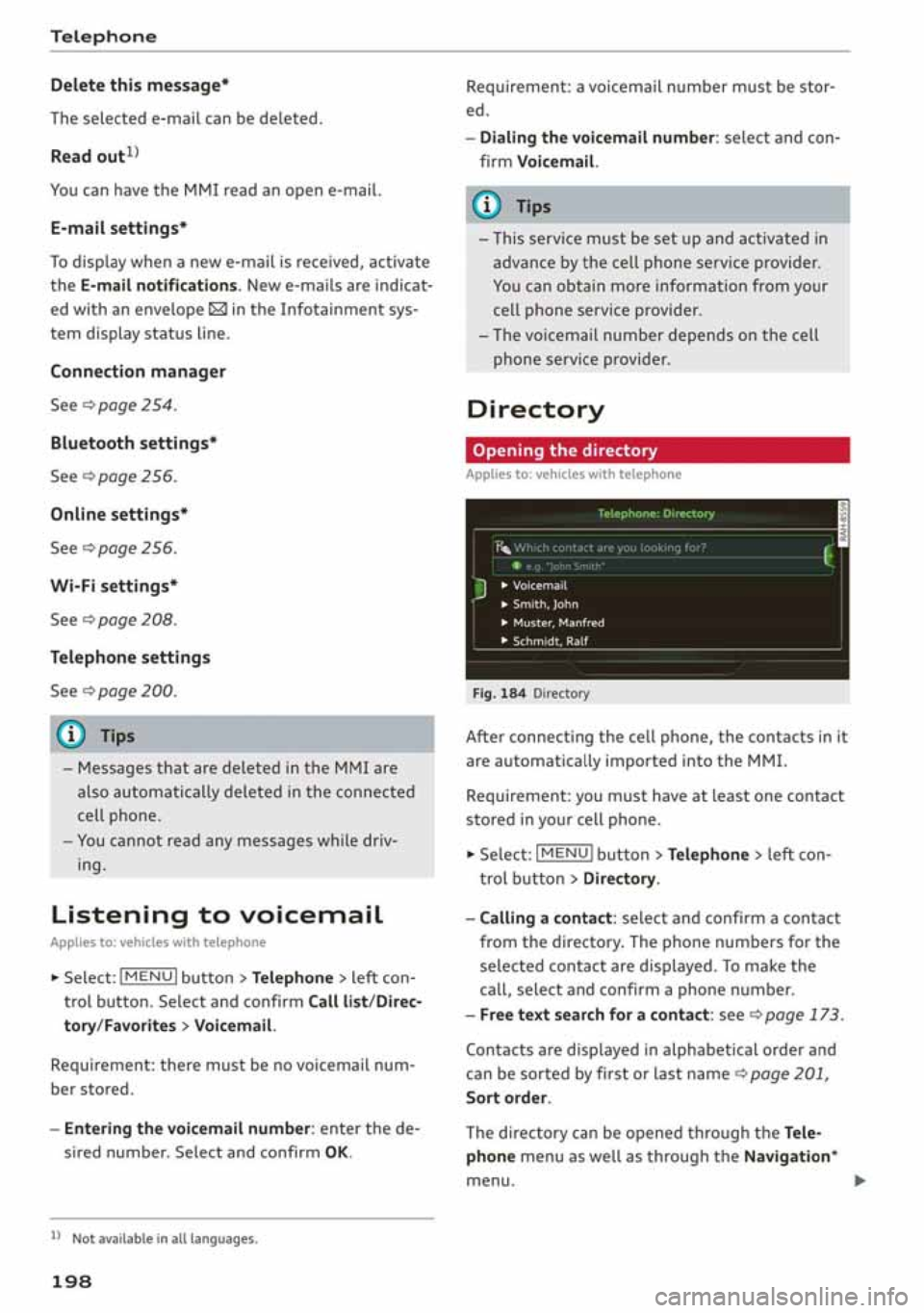 AUDI A3 SEDAN 2019  Owners Manual 