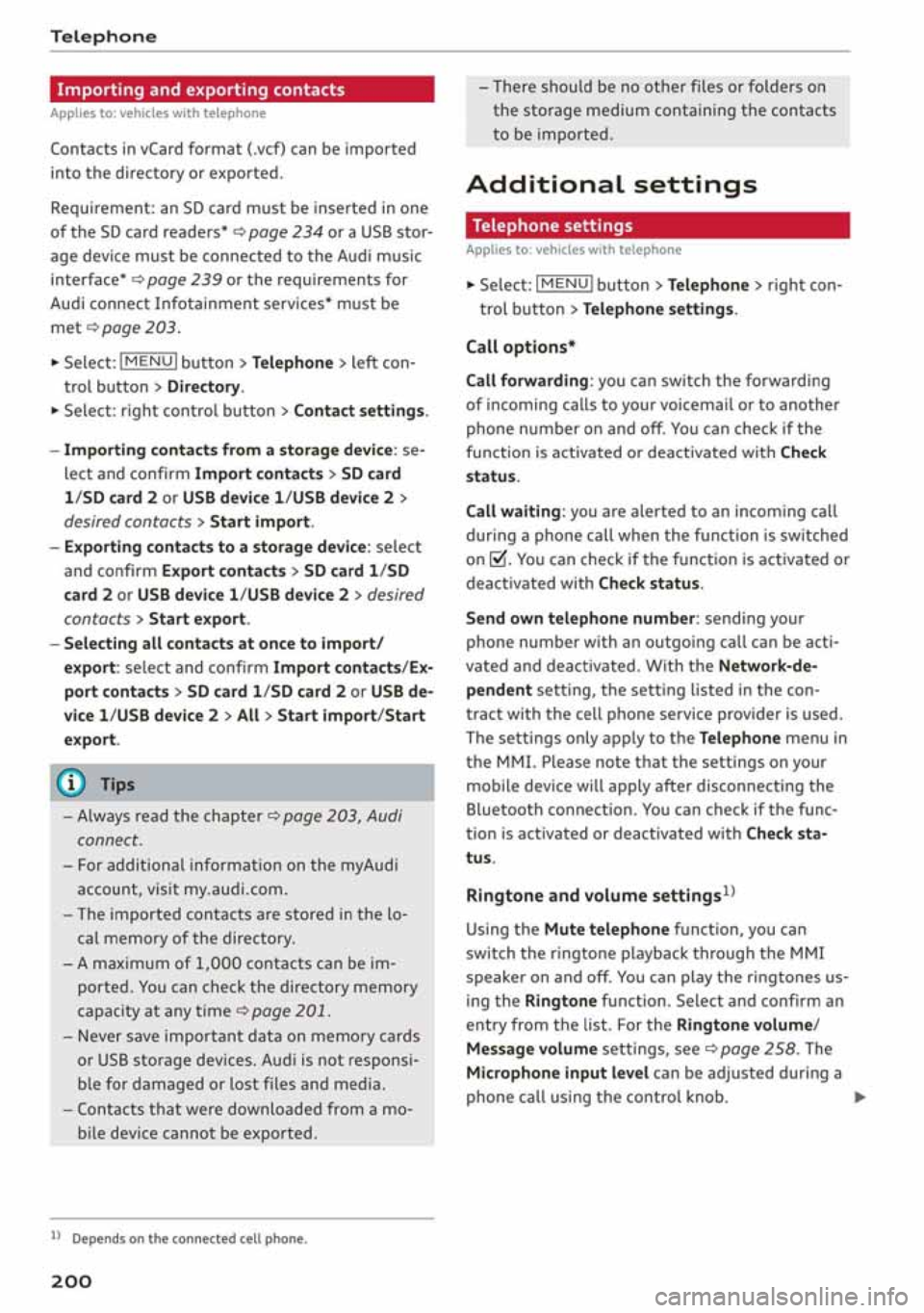 AUDI A3 SEDAN 2019  Owners Manual 