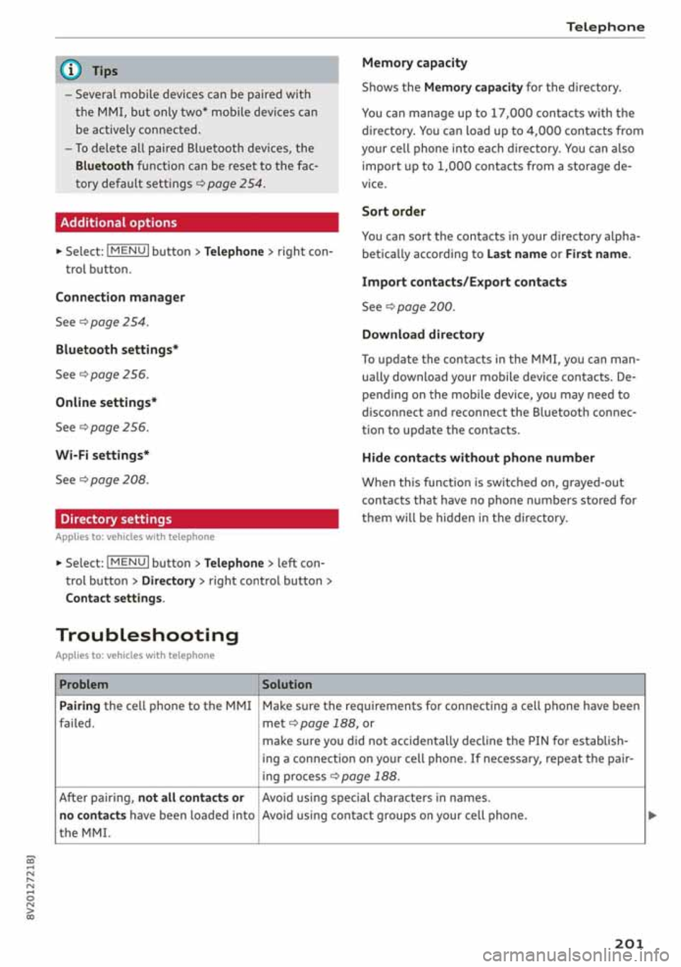 AUDI A3 SEDAN 2019  Owners Manual 