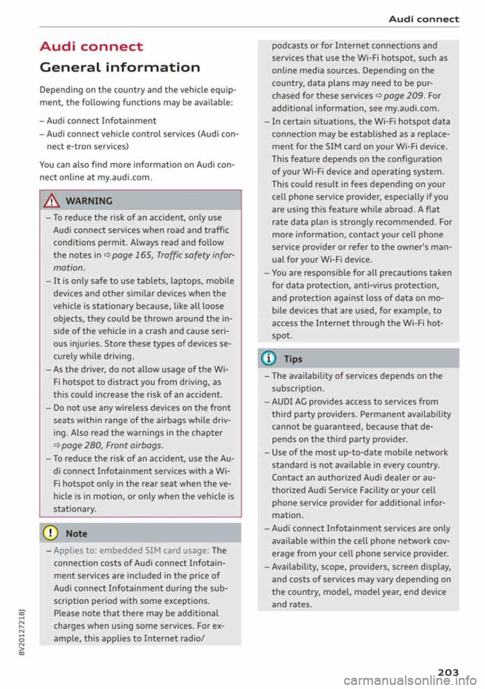 AUDI A3 SEDAN 2019  Owners Manual 