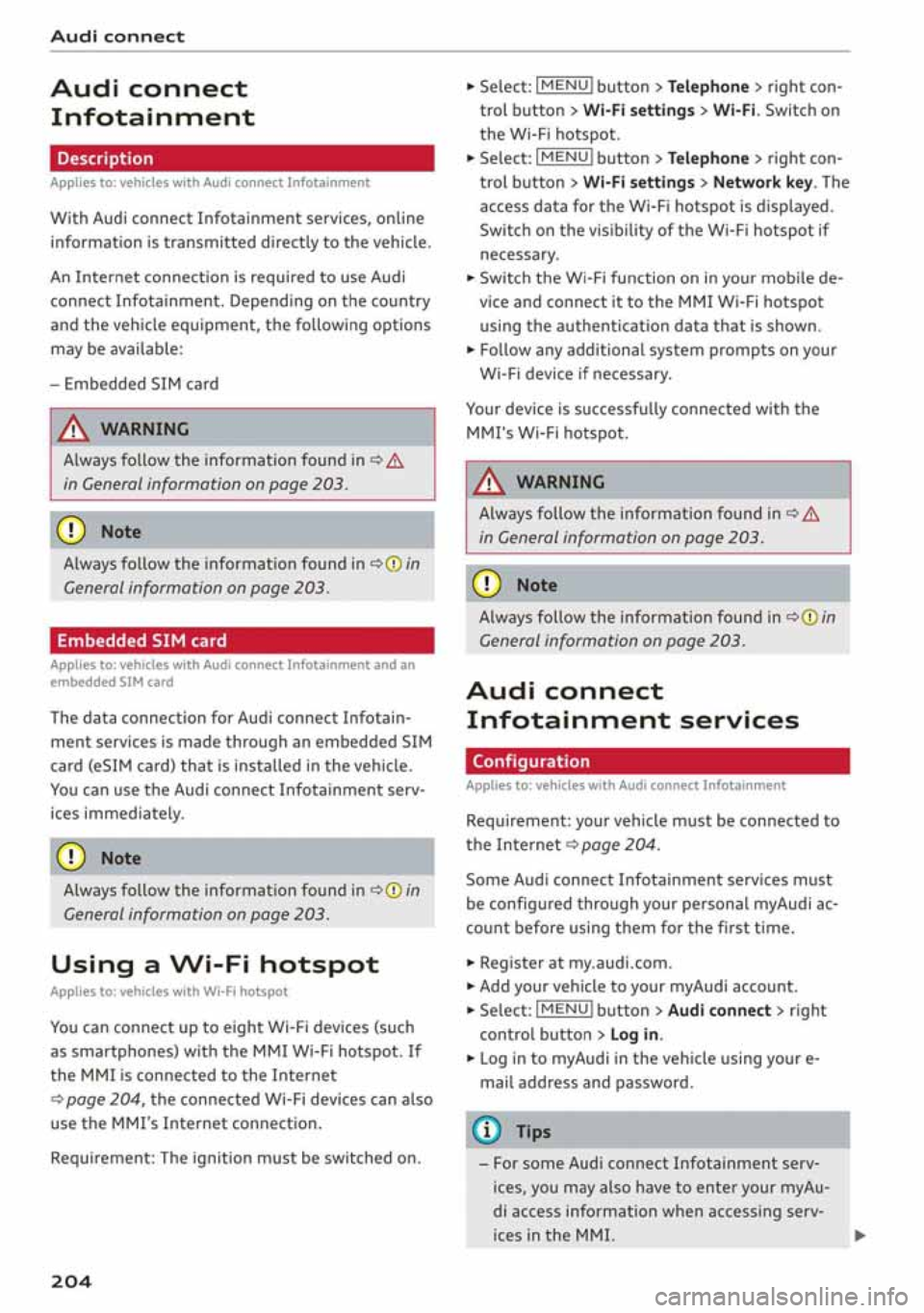 AUDI A3 SEDAN 2019  Owners Manual 