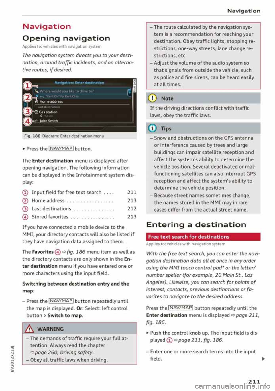 AUDI A3 SEDAN 2019  Owners Manual 