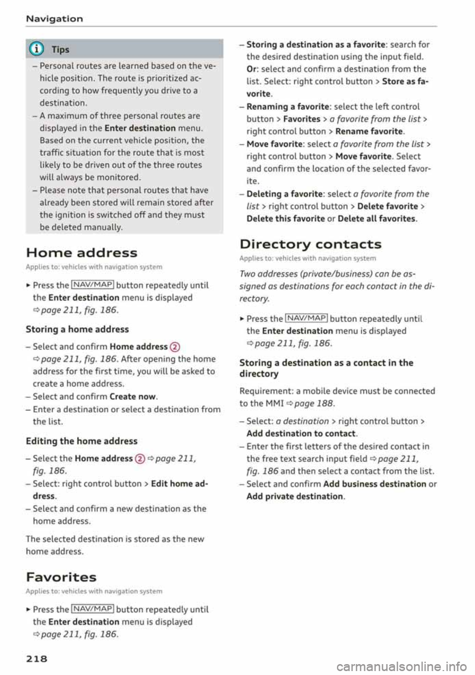 AUDI A3 SEDAN 2019  Owners Manual 