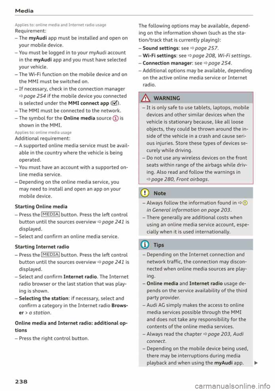 AUDI A3 SEDAN 2019  Owners Manual 