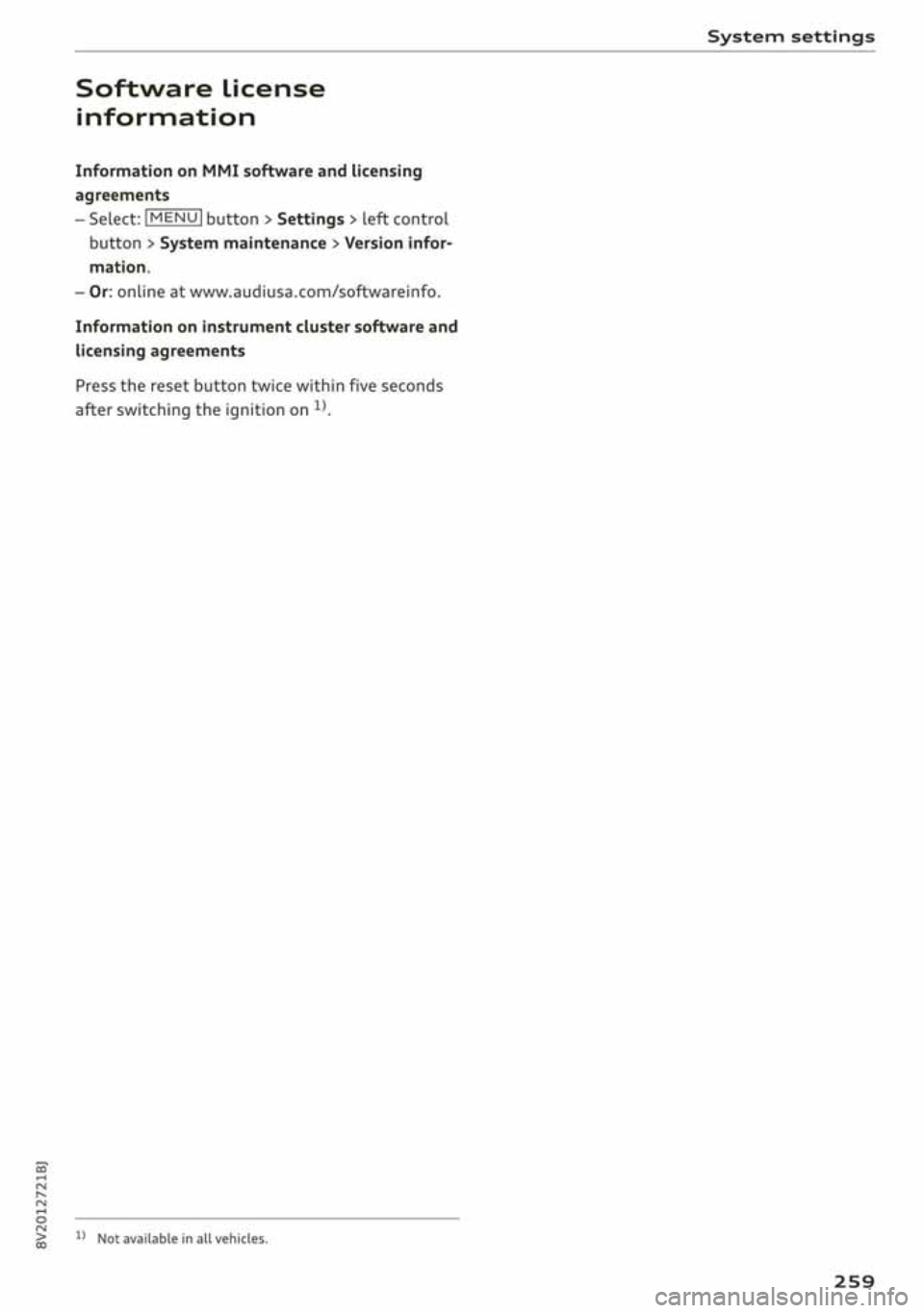 AUDI A3 SEDAN 2019  Owners Manual 