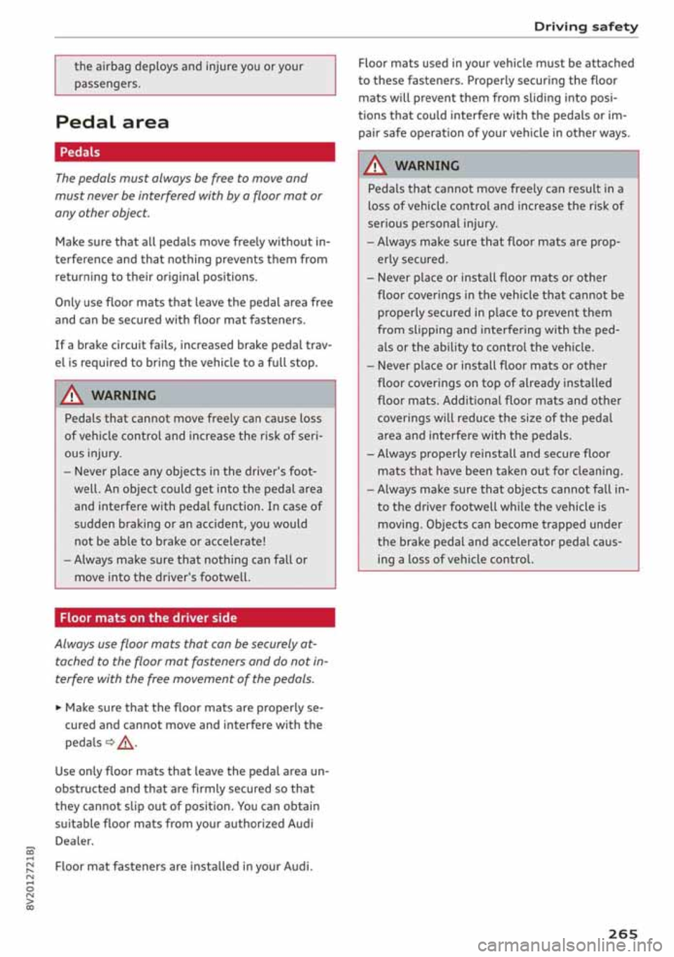 AUDI A3 SEDAN 2019  Owners Manual 