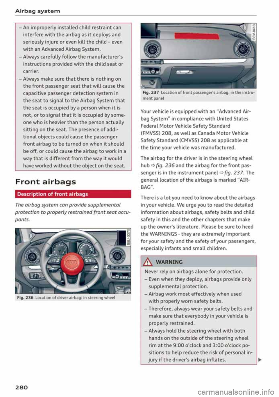 AUDI A3 SEDAN 2019  Owners Manual 