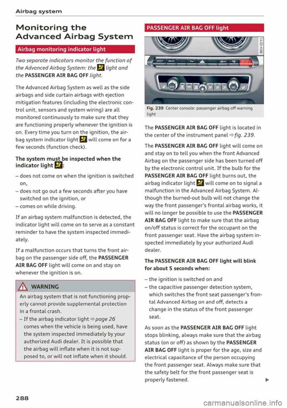 AUDI A3 SEDAN 2019  Owners Manual 