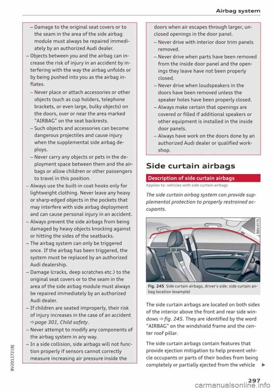 AUDI A3 SEDAN 2019 Owners Manual AUDI A3 SEDAN 2019 Owners Manual