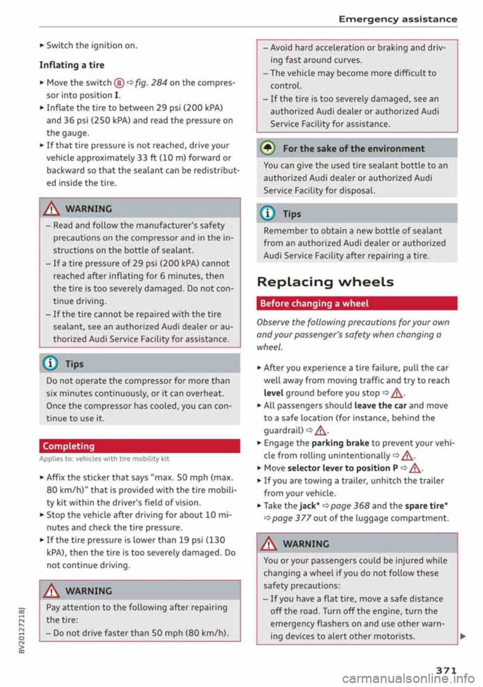 AUDI A3 SEDAN 2019 Owners Manual AUDI A3 SEDAN 2019 Owners Manual