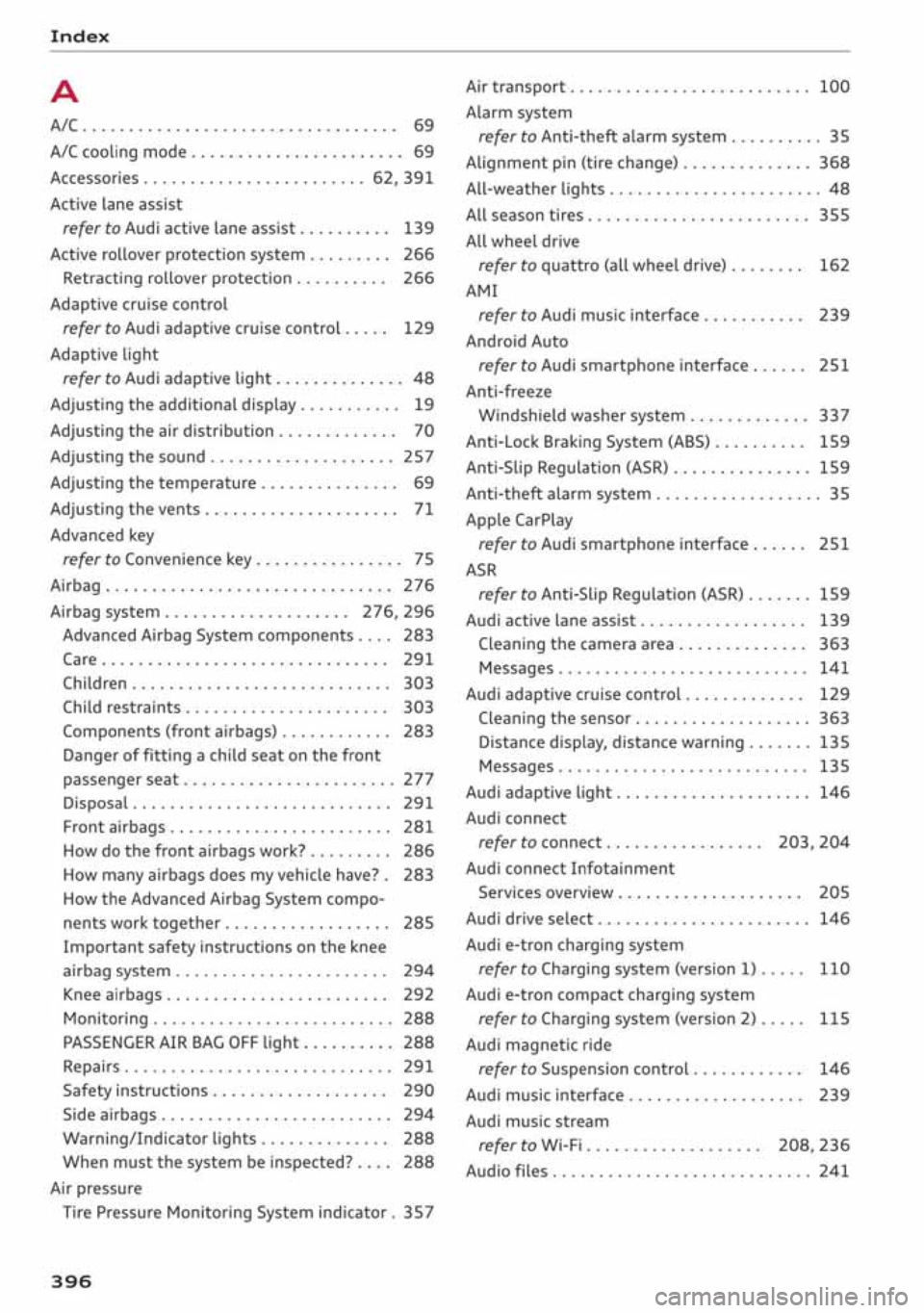 AUDI A3 SEDAN 2019 Owners Manual AUDI A3 SEDAN 2019 Owners Manual