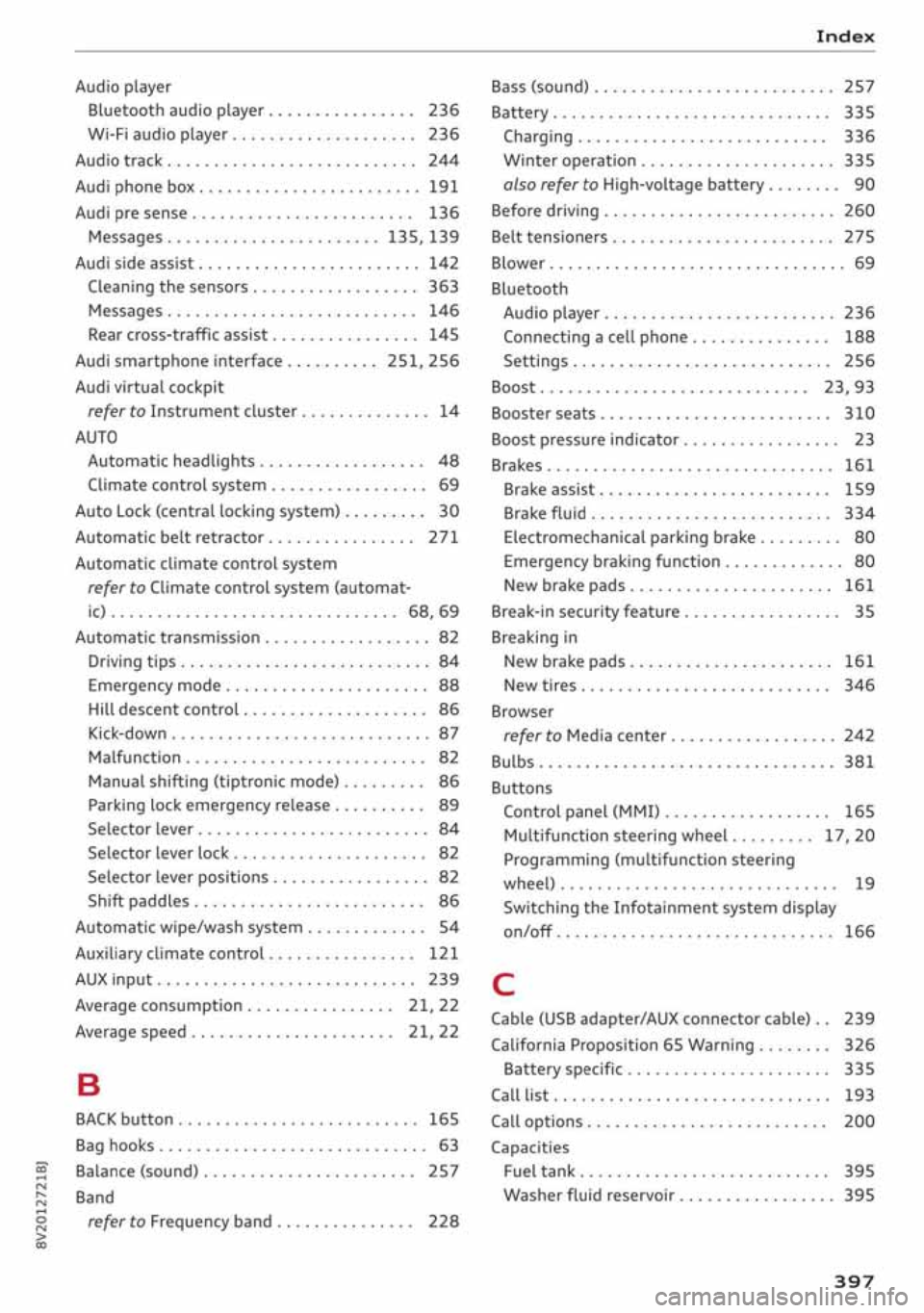 AUDI A3 SEDAN 2019 Owners Manual AUDI A3 SEDAN 2019 Owners Manual
