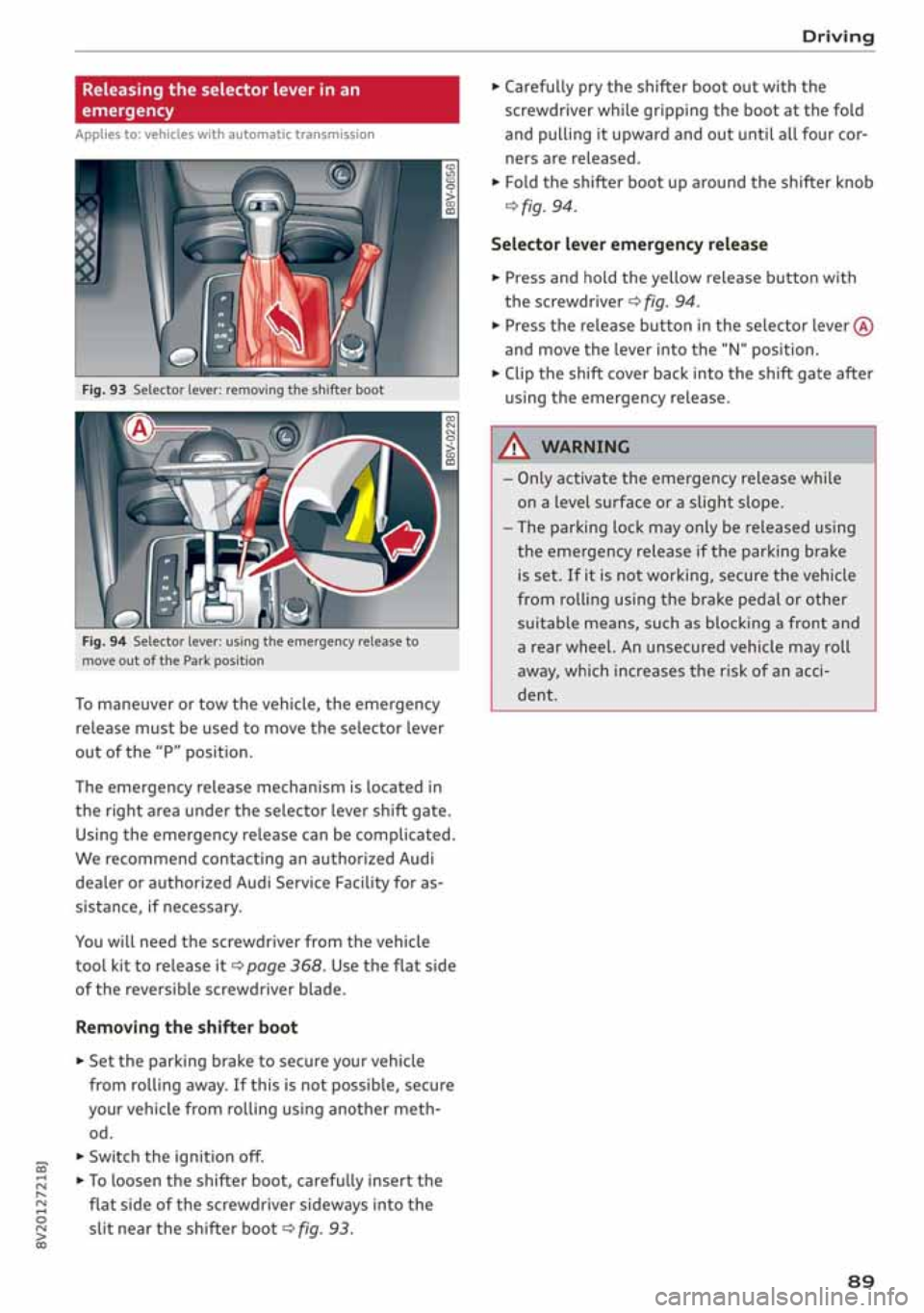 AUDI A3 SEDAN 2019  Owners Manual 