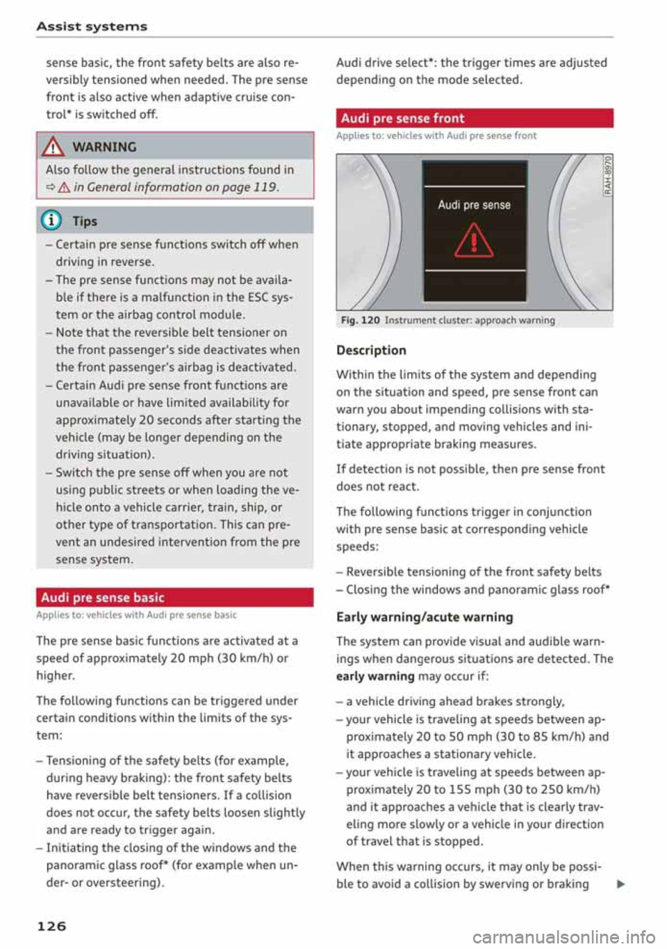 AUDI A3 SEDAN 2020 Owners Manual AUDI A3 SEDAN 2020 Owners Manual